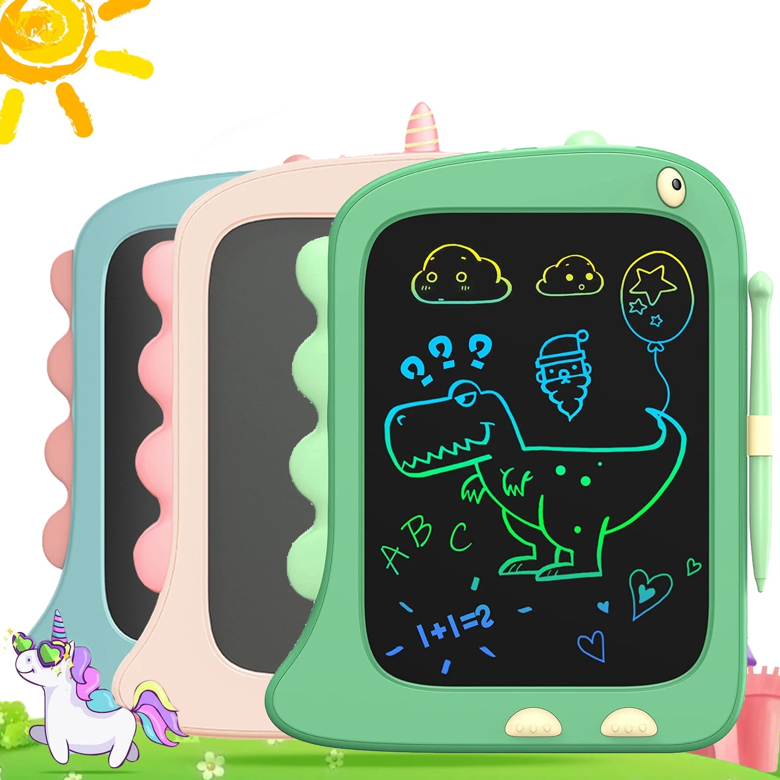 LCD Zeichen-Tablet für Kinder 8,5 Zoll – Elektronisches Zeichenbrett | Dinosaurier Design