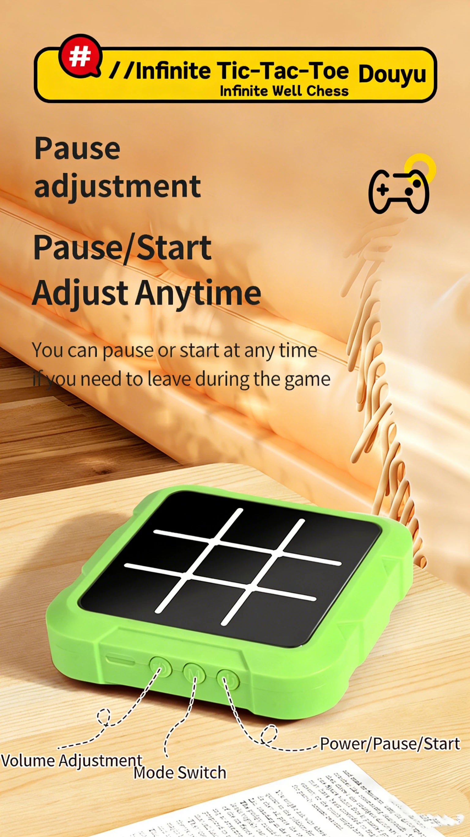 Elektronisches Tic-Tac-Toe Schachbrett – Interaktives Strategiespiel für Kinder & Familie