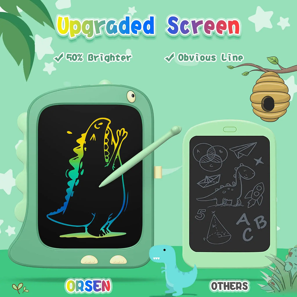 LCD Zeichen-Tablet für Kinder 8,5 Zoll – Elektronisches Zeichenbrett | Dinosaurier Design
