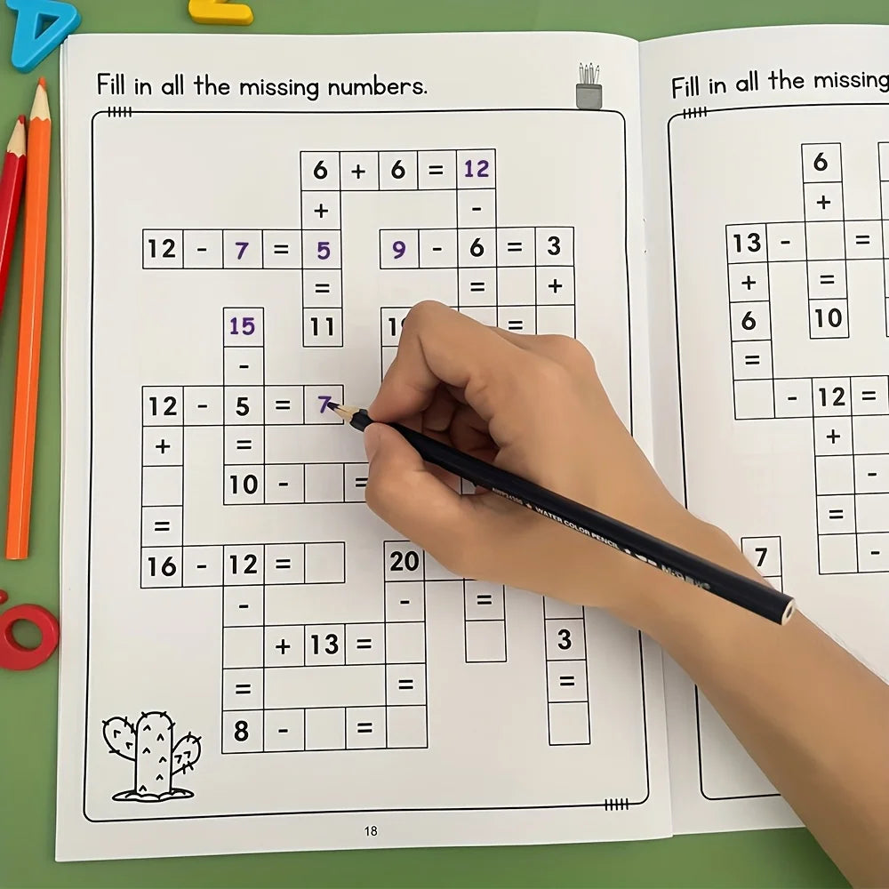 Kinder Mathe Übungsbuch – Addition & Subtraktion | Lernheft für Grundschule