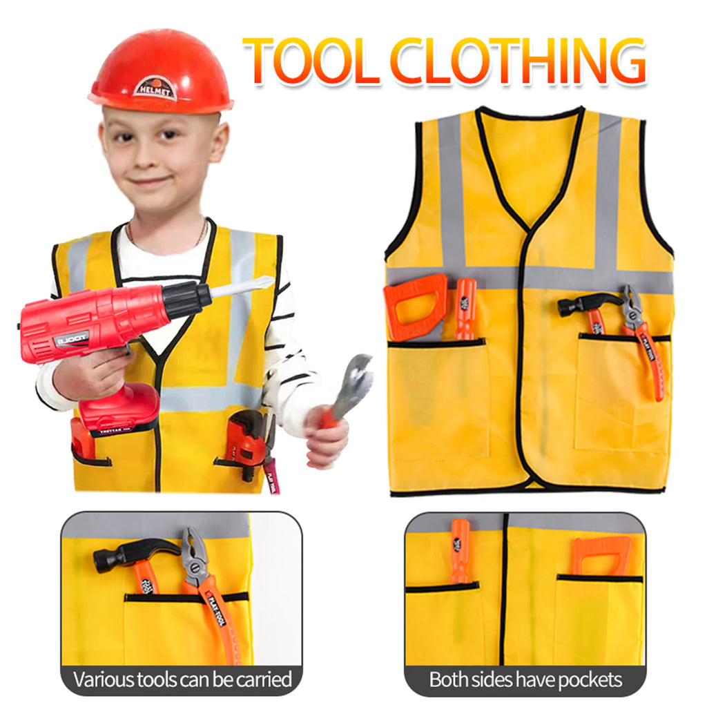 Kinder Werkzeugkasten – Lernspielzeug Simulation Reparatur Set | Ingenieur Puzzle für Jungen