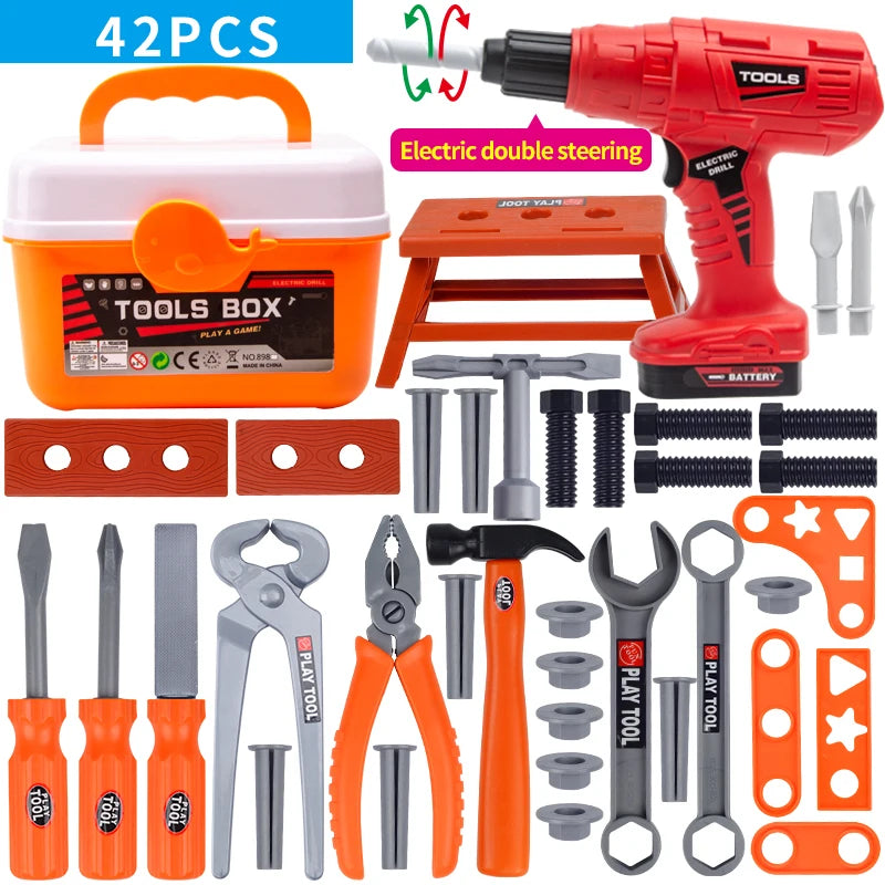 Kinder Werkzeugkasten – Lernspielzeug Simulation Reparatur Set | Ingenieur Puzzle für Jungen