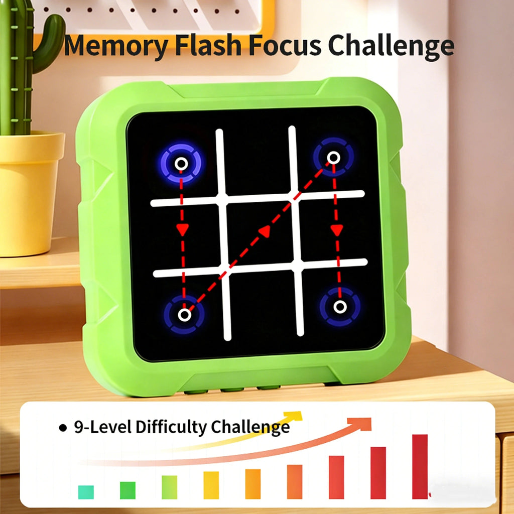 Elektronisches Tic-Tac-Toe Schachbrett – Interaktives Strategiespiel für Kinder & Familie