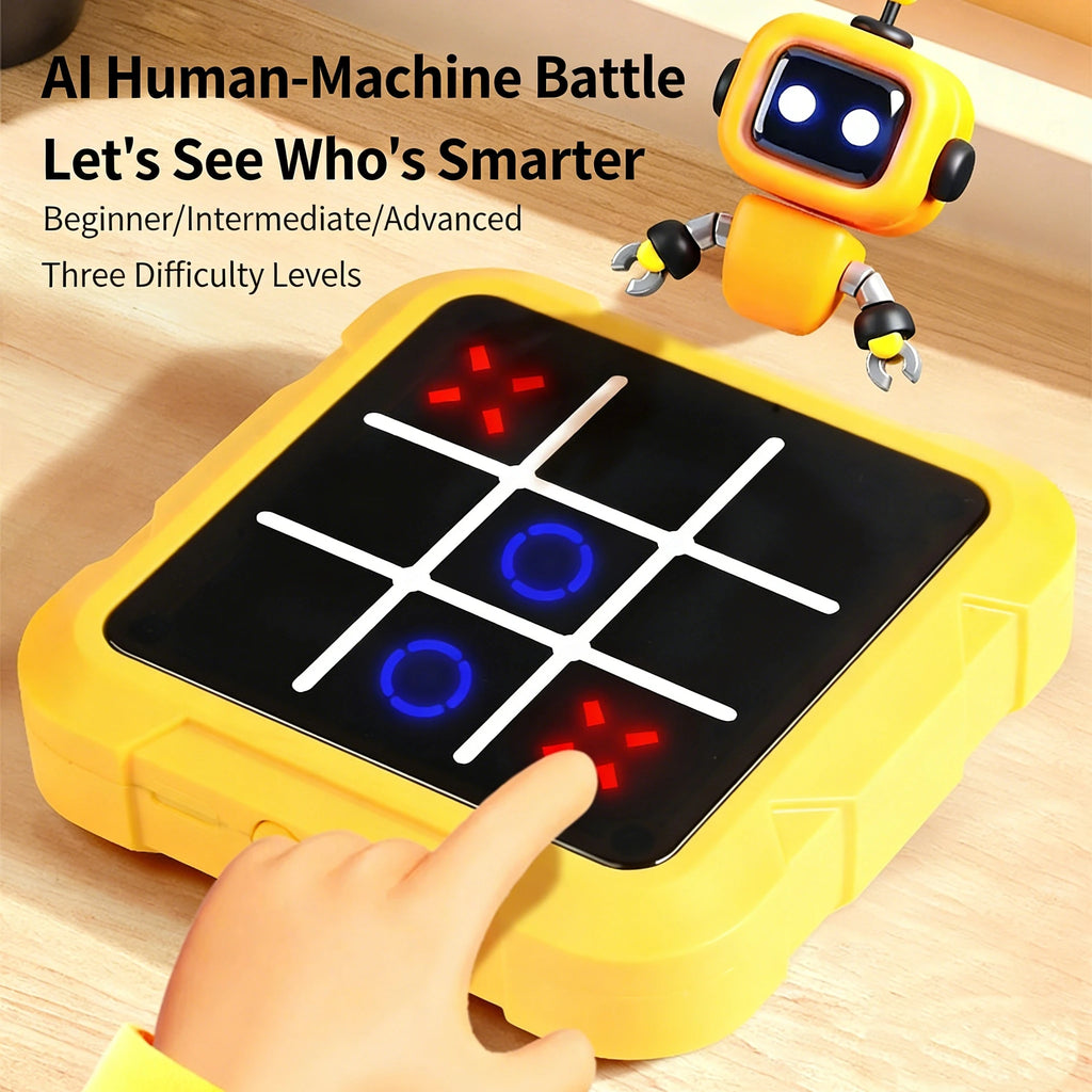 Elektronisches Tic-Tac-Toe Schachbrett – Interaktives Strategiespiel für Kinder & Familie