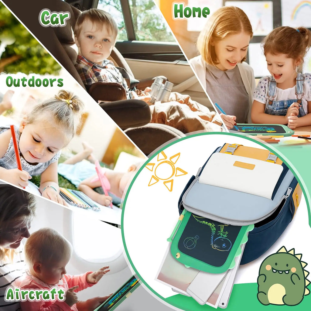 LCD Zeichen-Tablet für Kinder 8,5 Zoll – Elektronisches Zeichenbrett | Dinosaurier Design